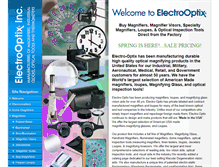 Tablet Screenshot of electro-optix.com